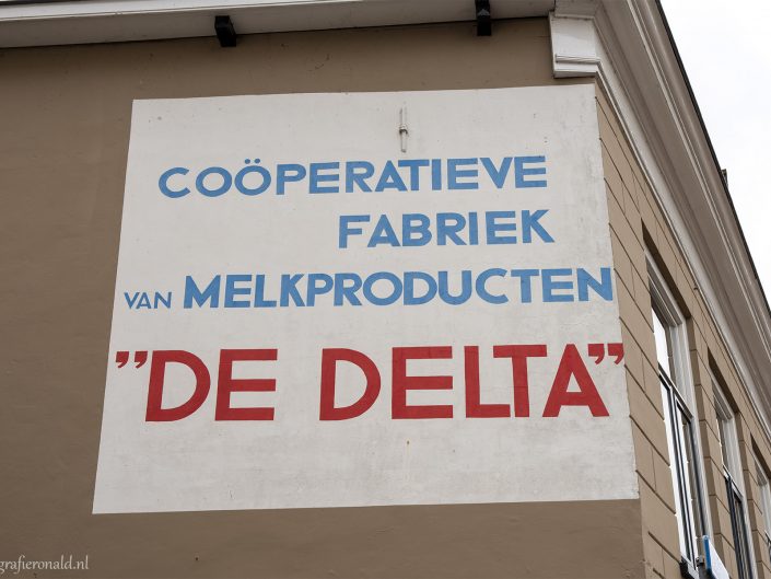 Muurreclame Melkfabriek De Delta