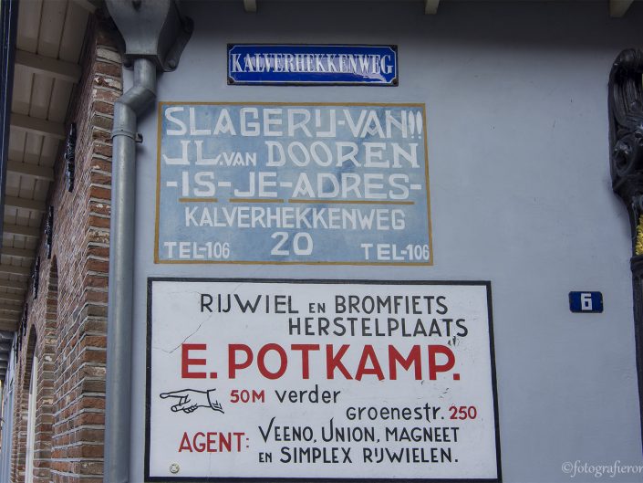 Muurreclames Potkamp en Van Dooren Kampen